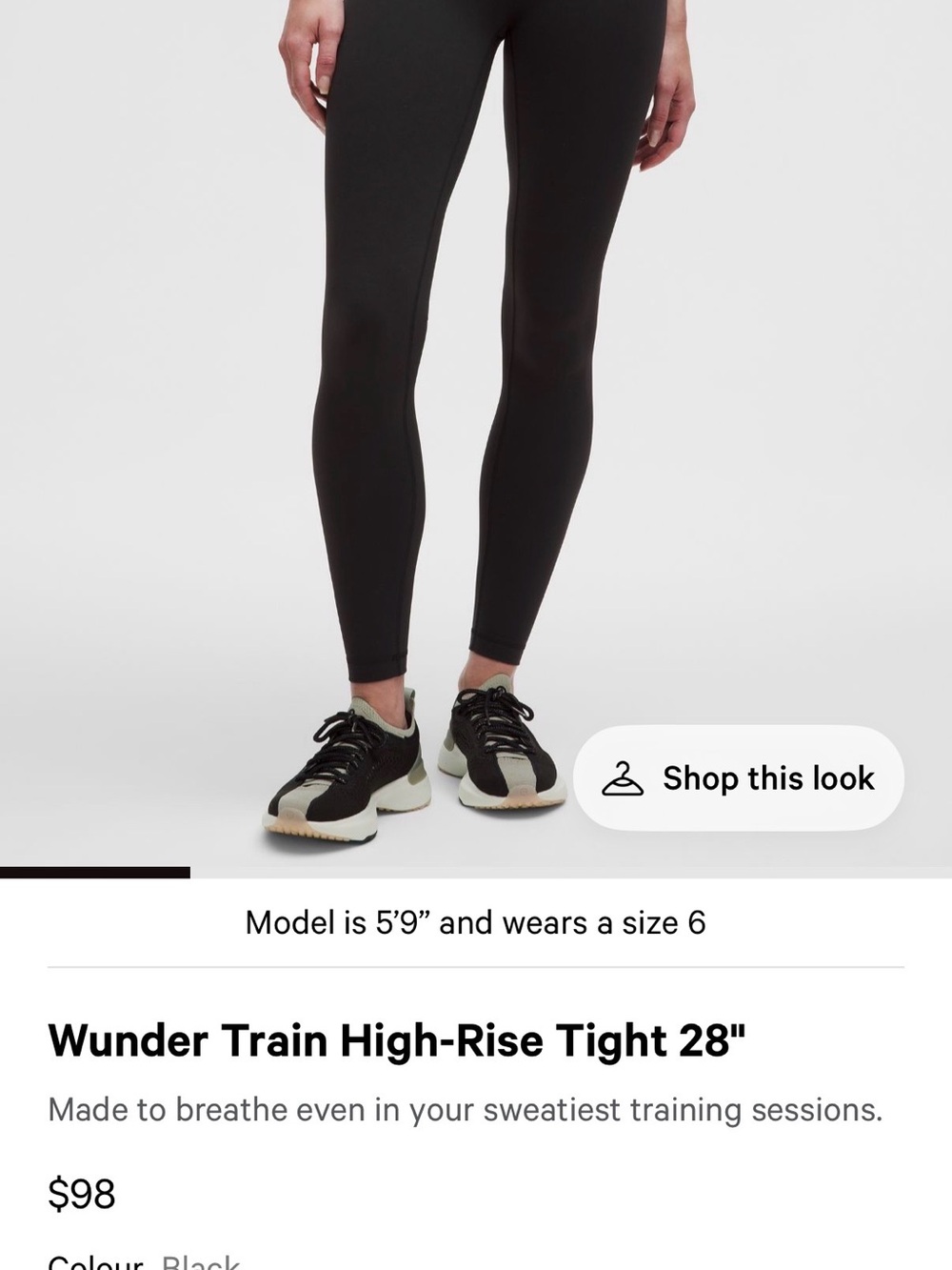 lululemon athletica Black Activewear Leggings